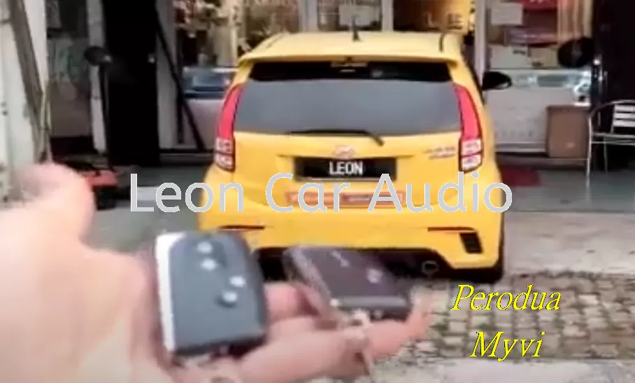 perodua myvi PKE fully Keyless intelligent smart alarm system with Push start button and engine auto start