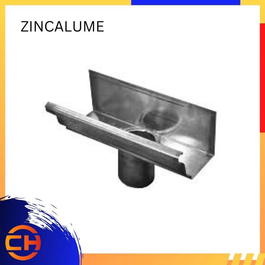 ZINCALUME | COLORCOIL PPGI | STAINLESS STEEL SUS 304/2B OUTLET JOINT  ROLL FORMING METAL GUTTER 