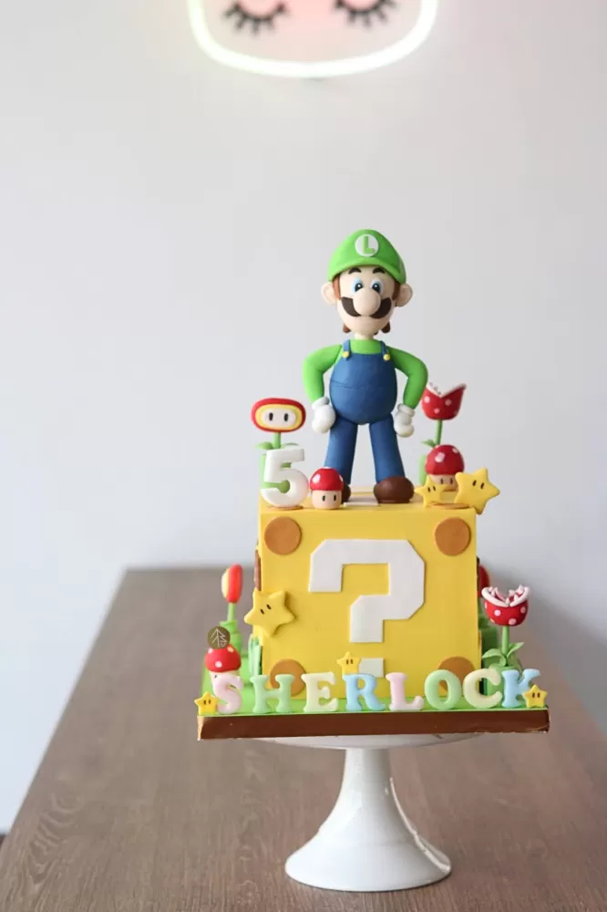 Super Mario Luigi Cake