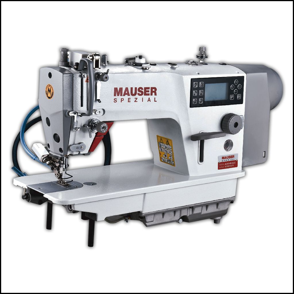 MAUSER SPEZIAL ML8125 SERIES INTEGRATED COMPUTERIESED LOCKSTITCH MACHINE WITH DOUBLE KNIFE FOR SHORTER THREAD END TRIM