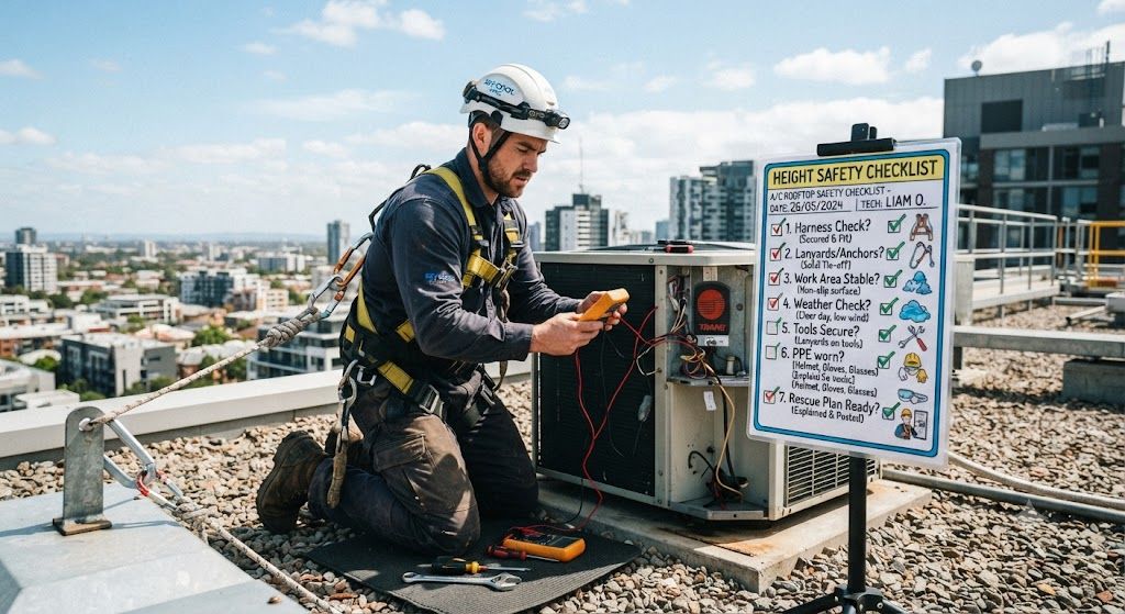 HVAC maintenance height safety checklist guide