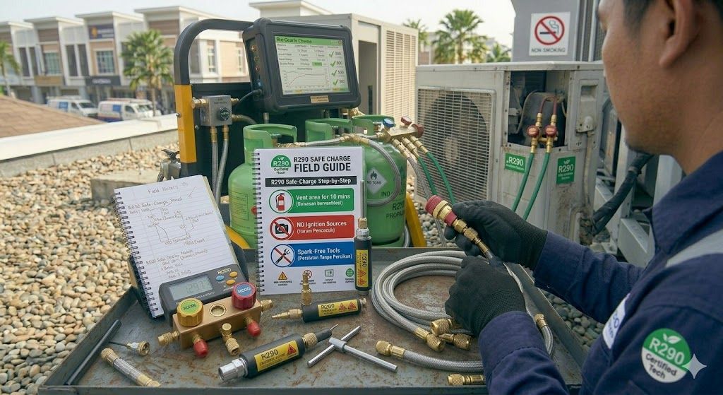 R290 charging tools and safety guidelines