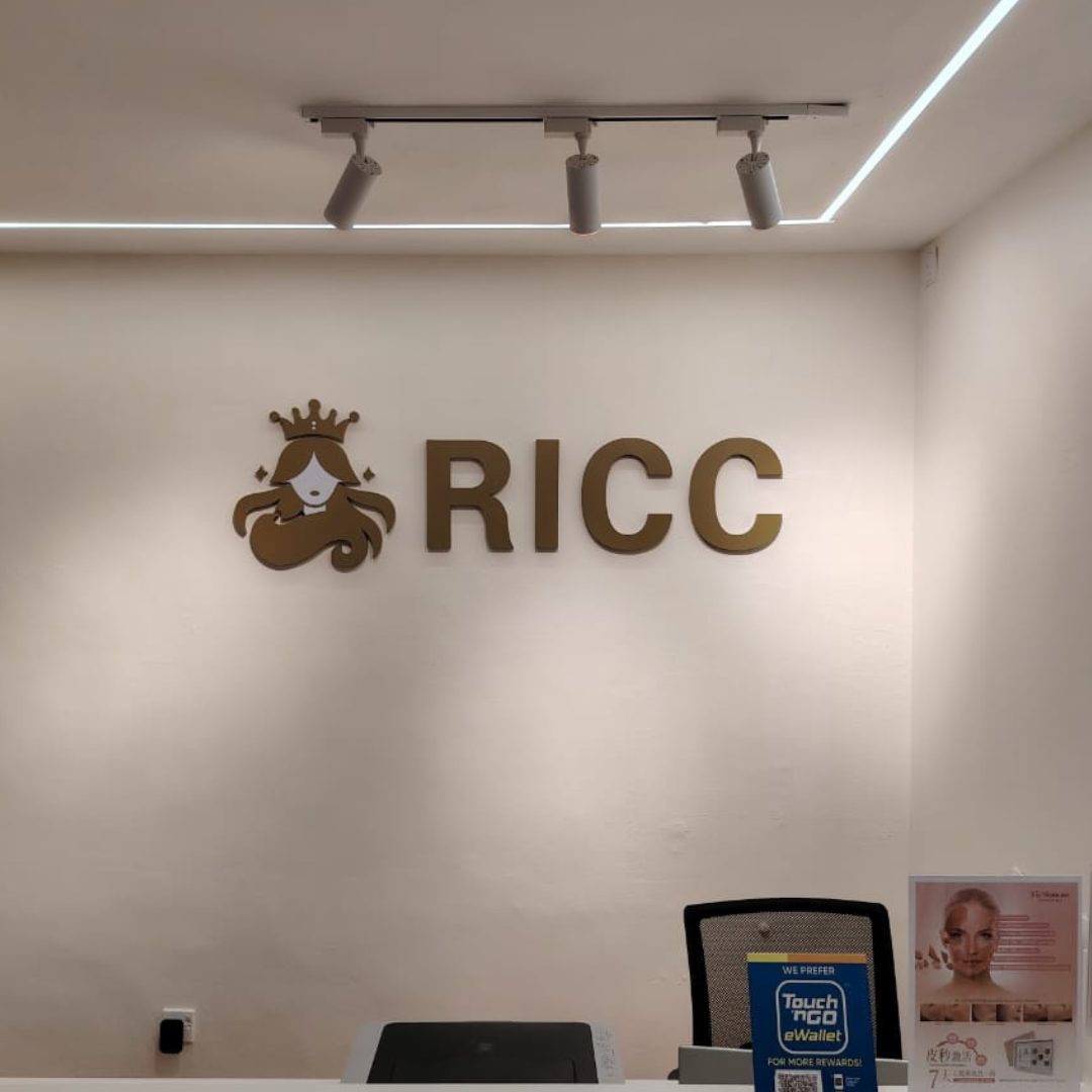 Reception Wall Signage | Clc Spray Painted Wording