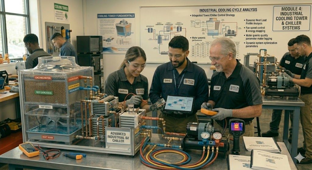 Industrial cooling tower and chiller course
