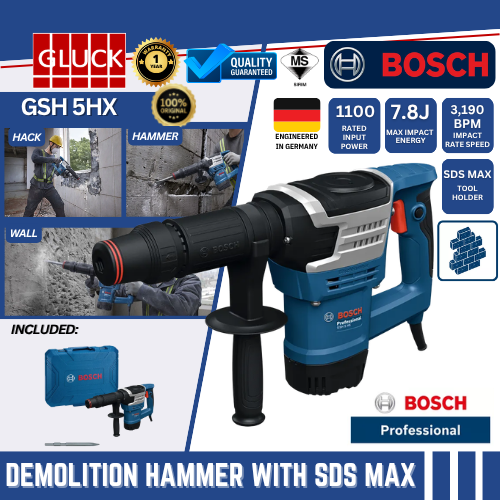 GSH5HX BOSCH DEMOLITION HAMMER GSH 5 HX