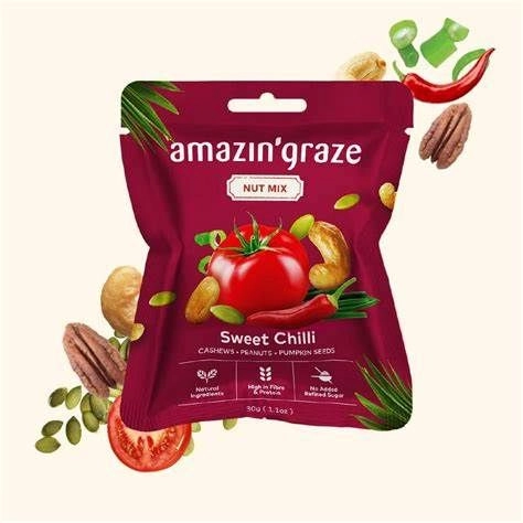 Amazin' Mini Nut Mix Sweet Chili (30g)