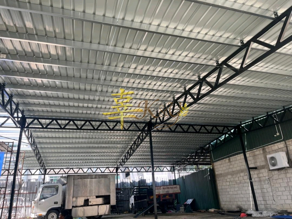 Mild Steel G28(0.35mm) Metal Deck Factory Awning 