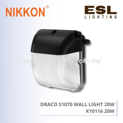 [DISCONTINUE] NIKKON LED ARCHITECTURAL LIGHTING DRACO S1070 WALL LIGHT 20W - K10116 20W