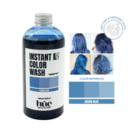 JS Hue (Ocean Blue) Instant Color Wash Shampoo 500ml