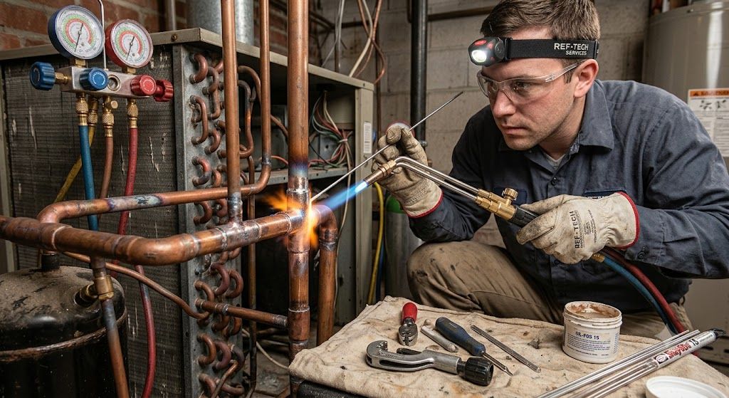 HVAC refrigeration pipe brazing silver alloy