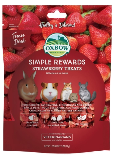 Oxbow Simple Rewards Strawberry Treats (0.5oz)