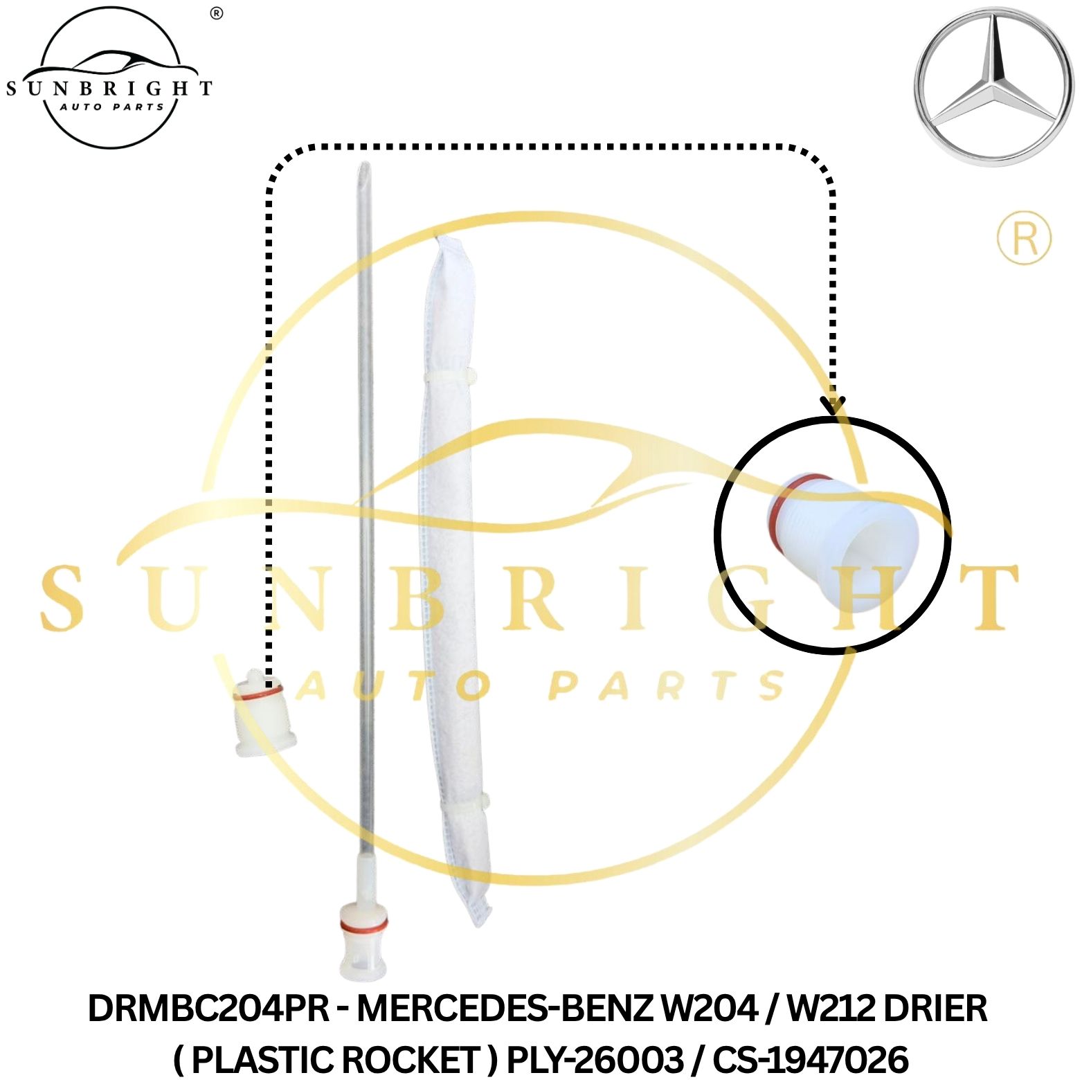 DRMBC204PR - MERCEDES-BENZ W204 / W212 DRIER ( PLASTIC ROCKET ) PLY-26003 / CS-1947026