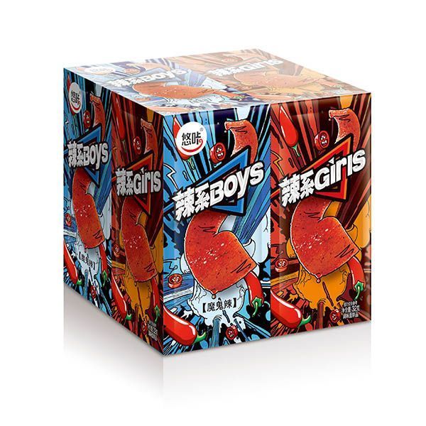 悠咔 情侣辣条YOUKA LATIAO 32G[20PKT/BOX][12BOX/CTN]
