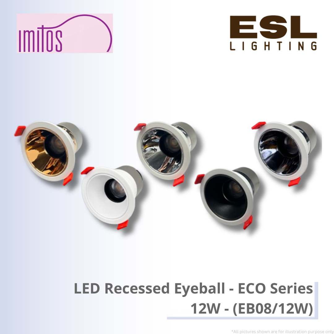 IMITOS LED Recessed Eyeball (ECO Series) 12W - EB08/12W
