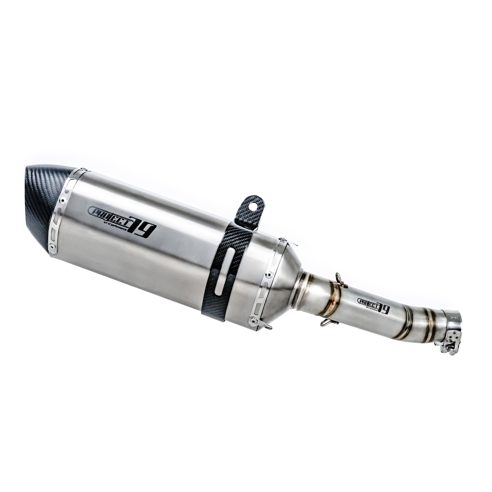 Project79 Stainless Steel Slip On Exhaust System with Titanium Muffler QPLH10 + QPM04TT for Honda NX500