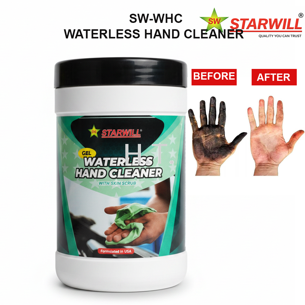 STARWILL WATERLESS HAND CLEANER GEL 1KG | HEAVY DUTY GREASE & OIL HAND CLEANER | INDUSTRIAL HAND