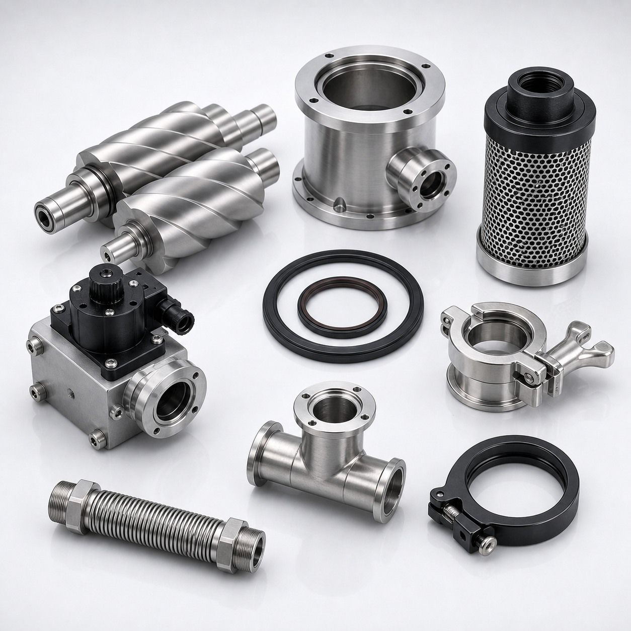 Vacuum pump components