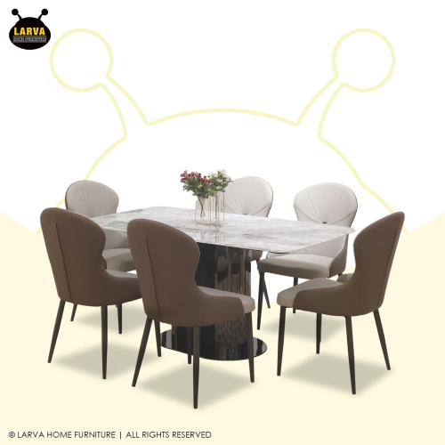 Prima Dining Table + Jeslyne Dining Chair