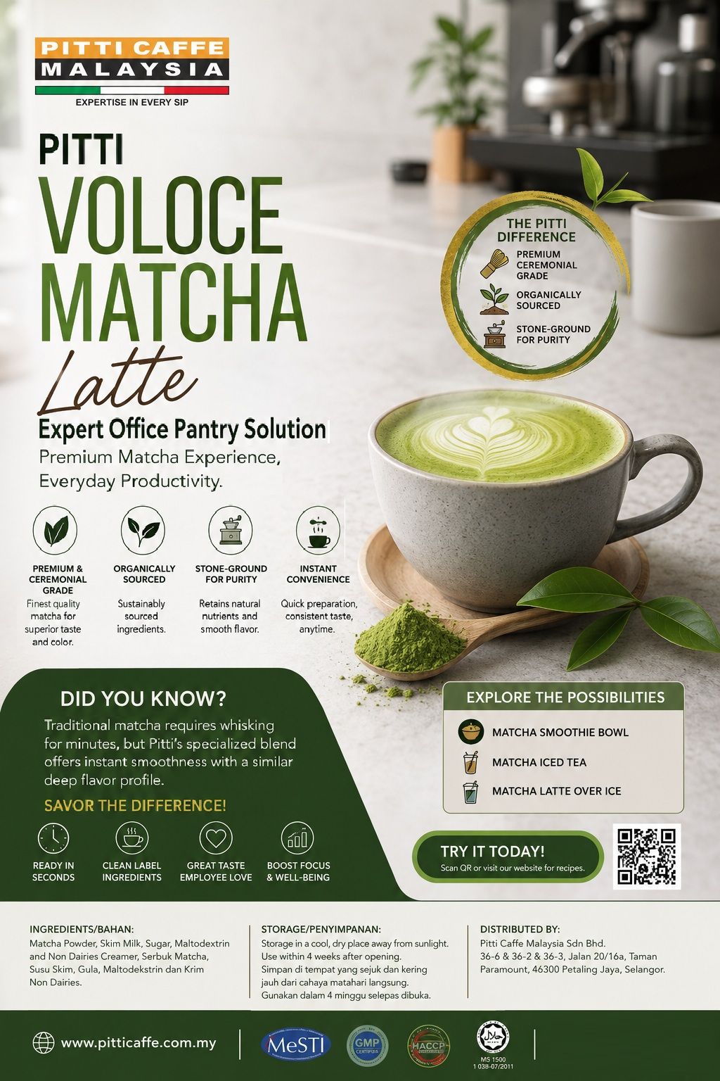PITTI VOLOCE MACTHA LATTE
