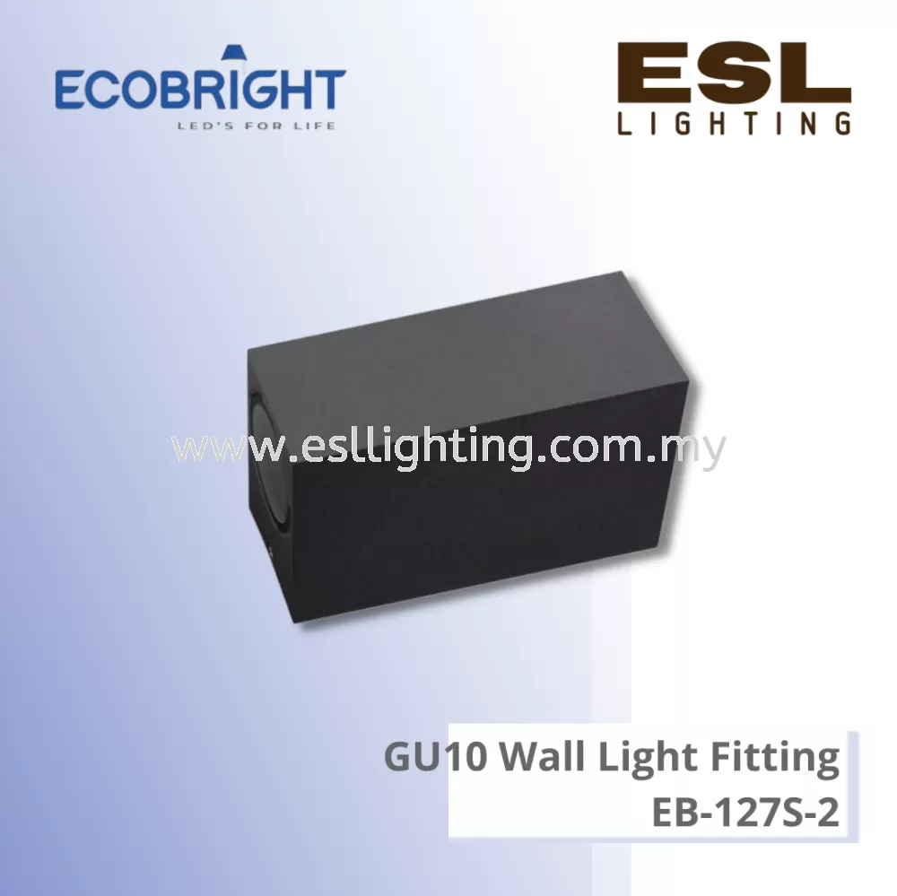ECOBRIGHT GU10 Wall Light Fitting - EB-127S-2 IP65