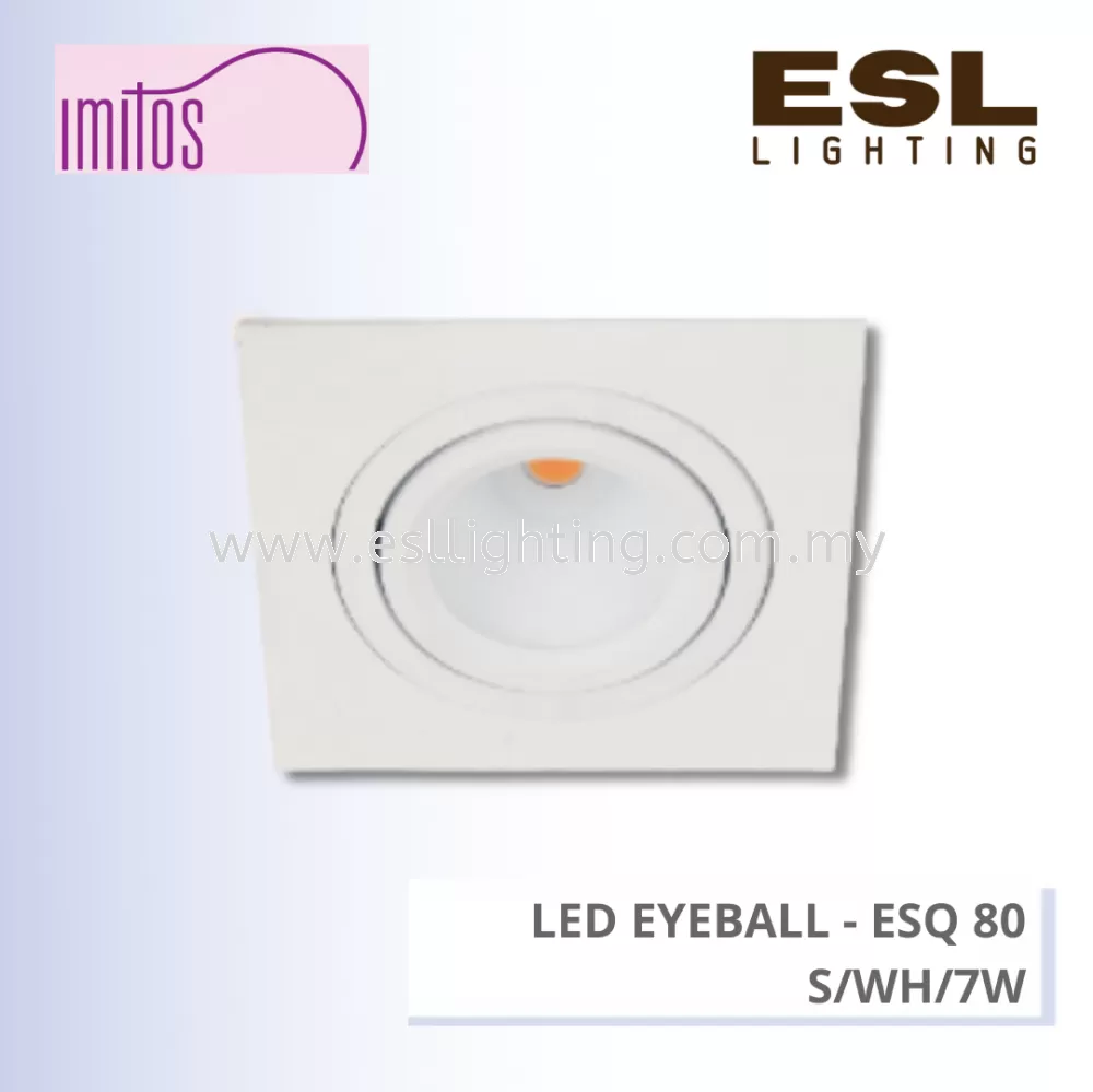 IMITOS LED EYEBALL 7W - ESQ 80 S/WH/7W