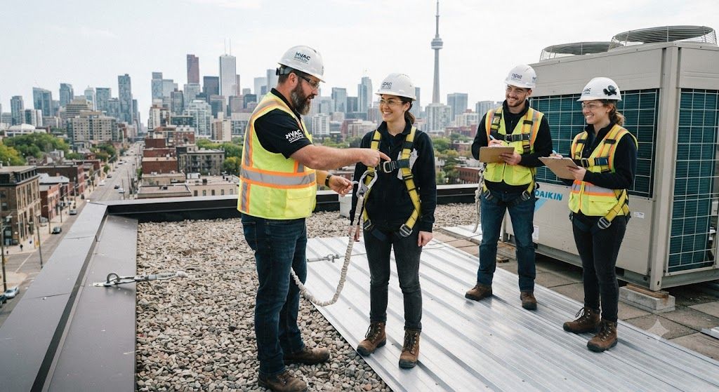 HVAC technician fall protection safety training