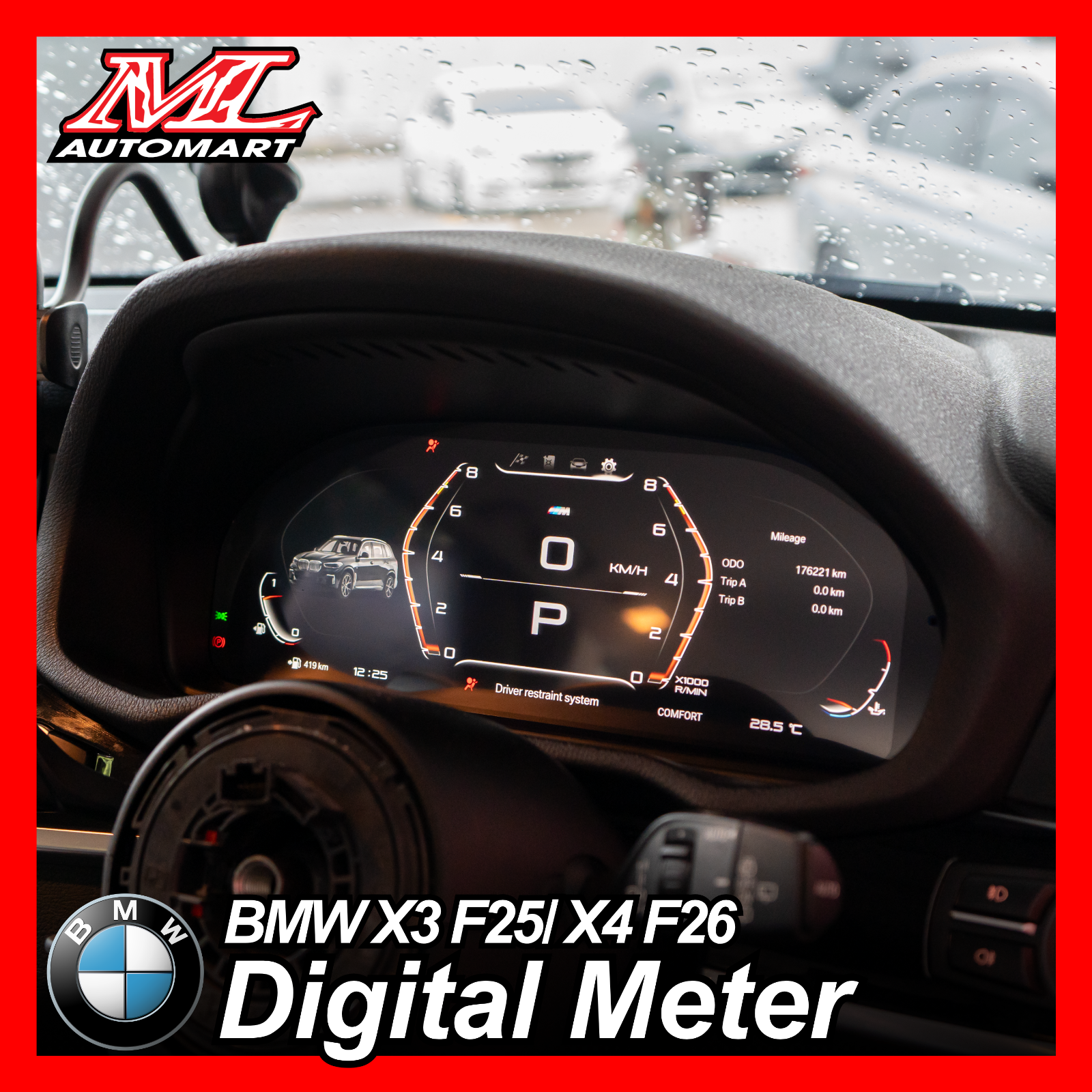 BMW X3 F25/ X4 F26 Digital Meter