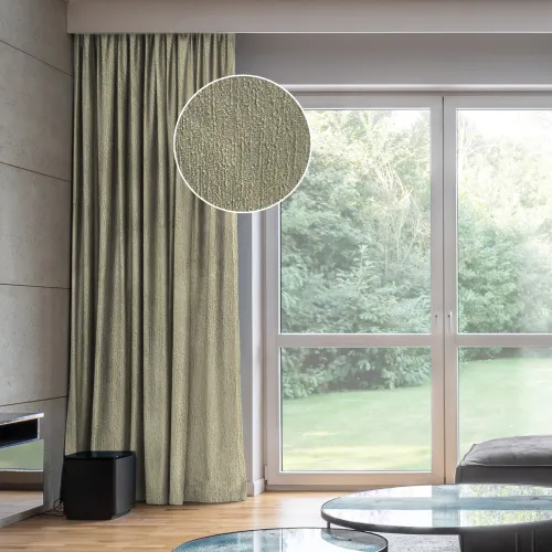 Textured Minimalist Blackout Curtain (40%-60%) 57"