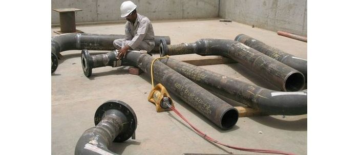 Condenser water piping installation