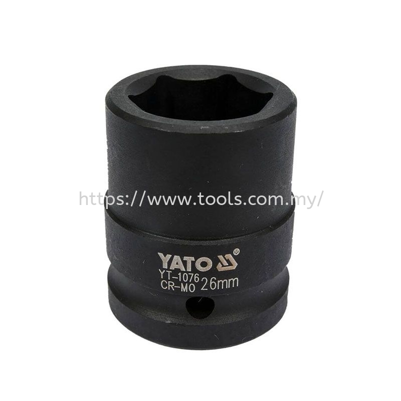 YT-1076 Hexagonal Impact Socket 3/4" 26mm