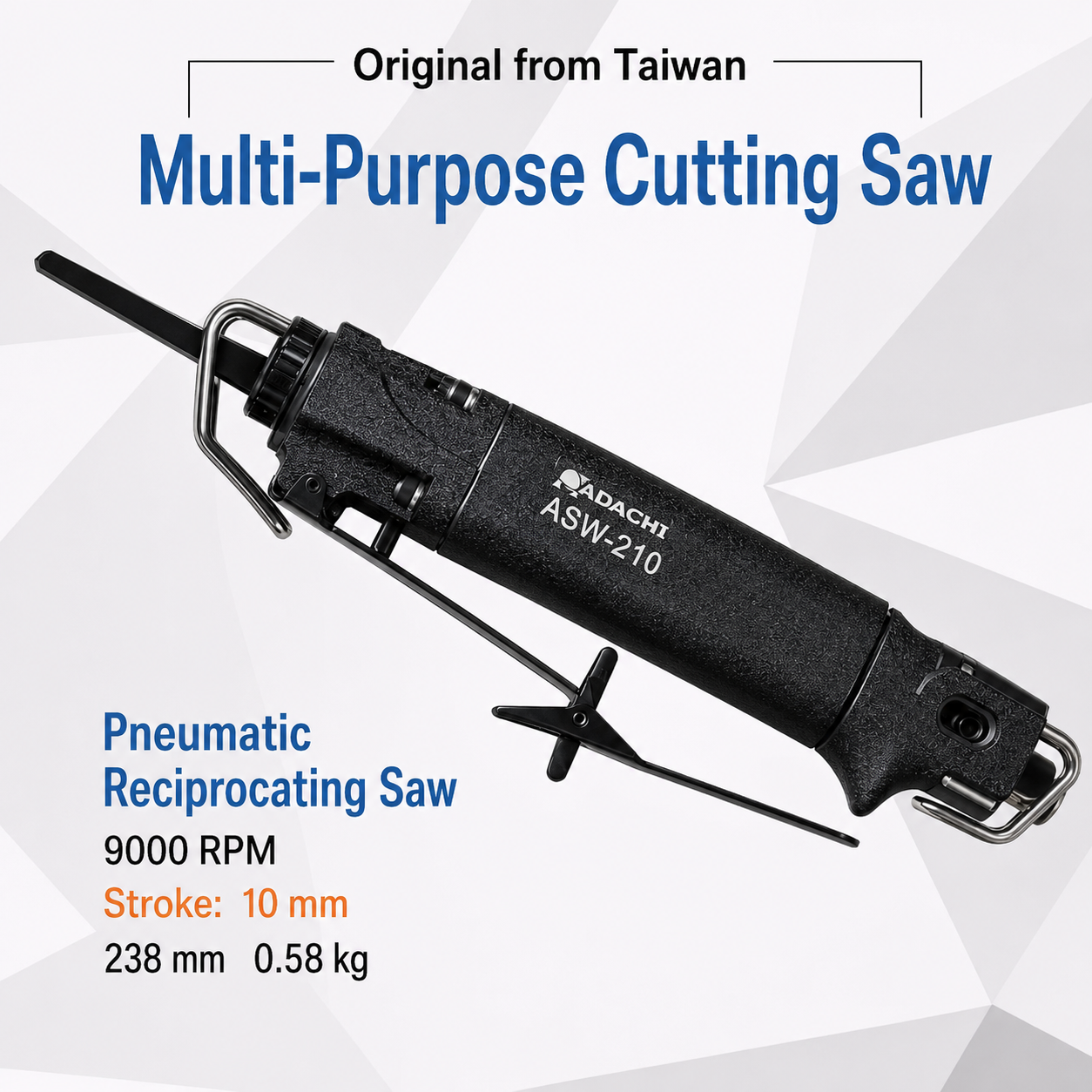 Air Body Saw Pneumatic Reciprocating Saw for Automotive Panel Cutting | MPT-SAWA-502