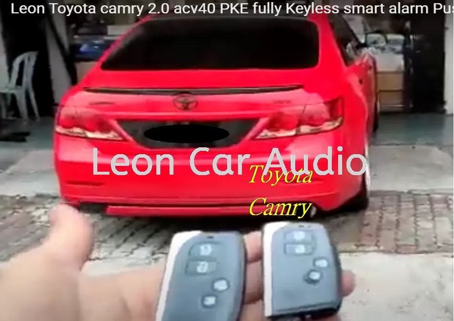 toyota camry PKE fully Keyless intelligent smart alarm system with Push start button and engine auto start