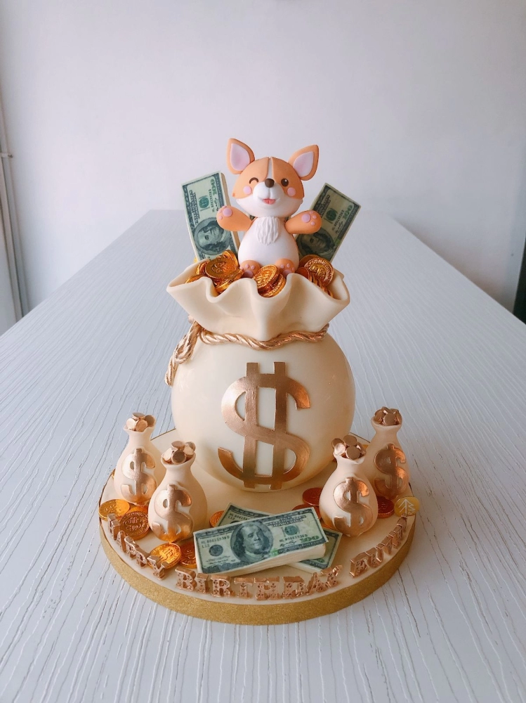 Corgi Money Bag Chocolate Pinata