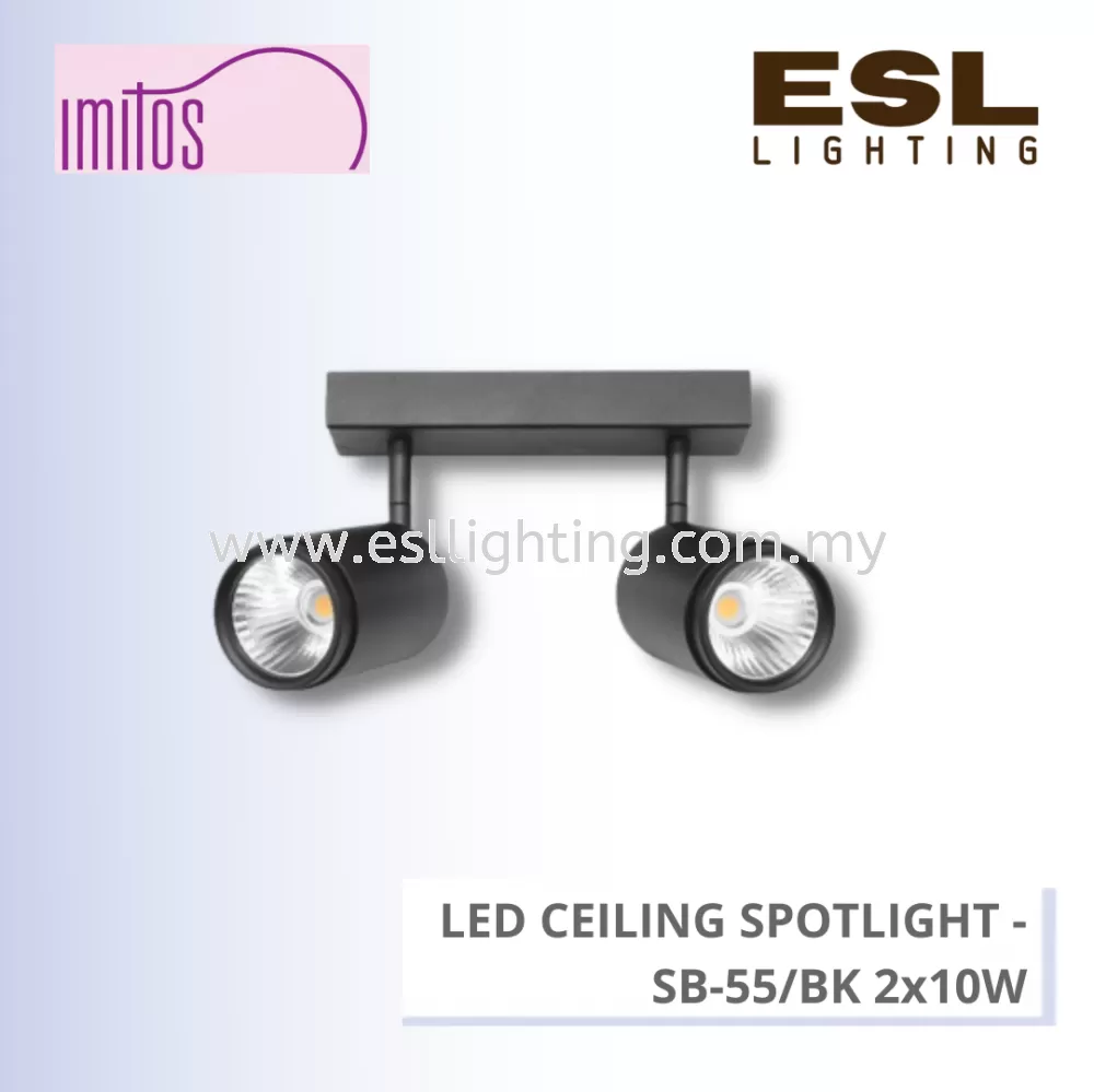IMITOS LED CEILING SPOTLIGHT 2x10W - SB-55/BK 2x10W