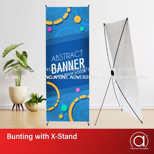 Bunting with X-Stand