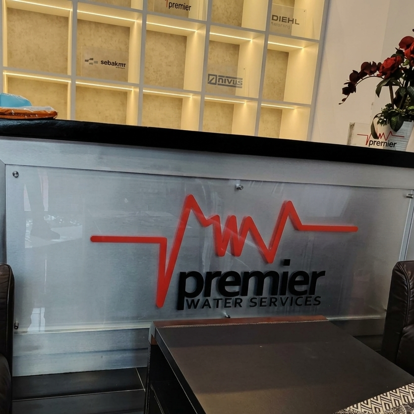 Custom Acrylic Reception Sign | Selangor Shoplot Office