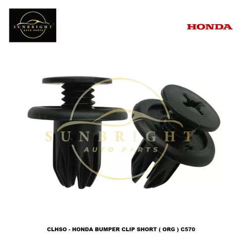 CLHSO - HONDA BUMPER CLIP SHORT ( ORG ) C570 - Sunbright Auto Parts Supply Sdn Bhd