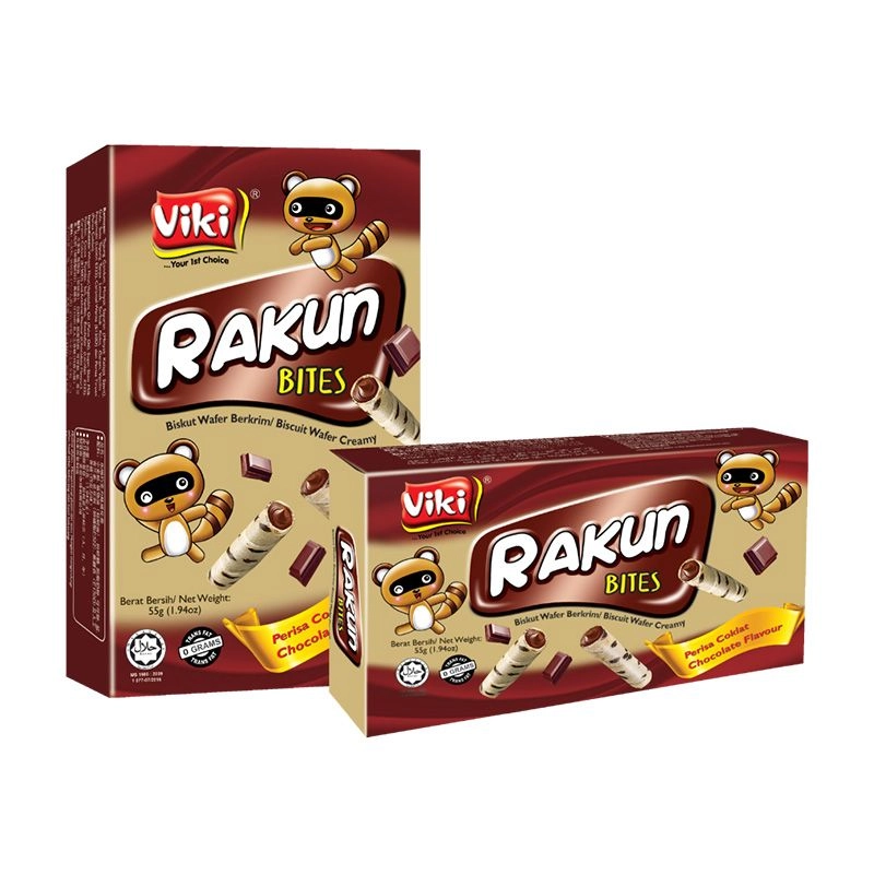 Rakun Bites 80g - Chocolate Flavour