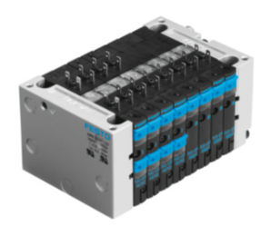 Festo CPV18-VI Valve Terminal (Product No.: 18220) – Compact 18 mm Grid, Up to 8 Valve Positions, 1600 l/min, IP65, Multi‑pin or Fieldbus | Malaysia Supplier