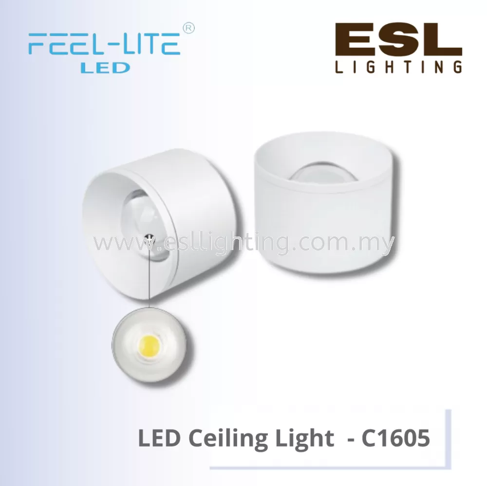FEEL LITE LED CEILING LIGHT - C1605/7W-WH(BK) / C1605/12W-WH(BK)