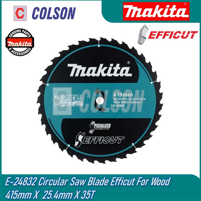 MAKITA E-24832 Circular Saw Blade Efficut For Wood 415mm X  25.4mm X 35T