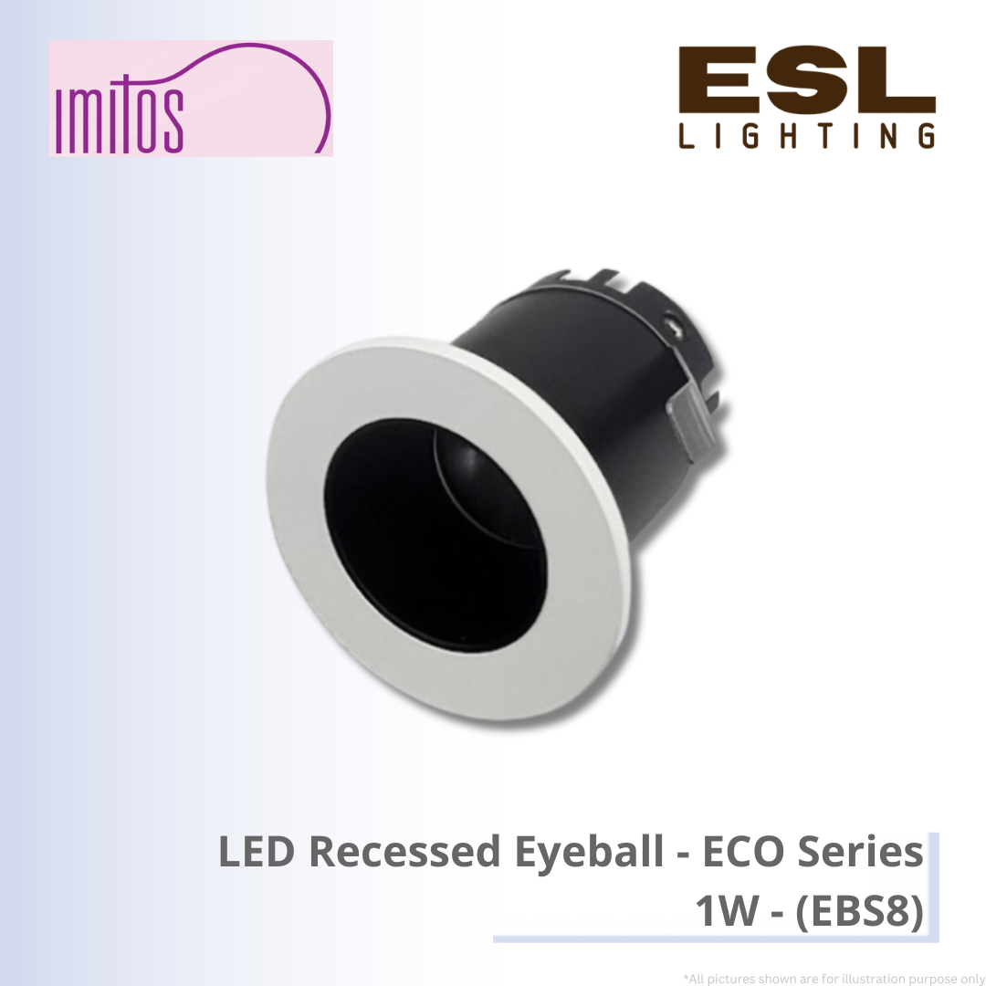 IMITOS LED Recessed Eyeball (ECO Series) 1W - EBS8