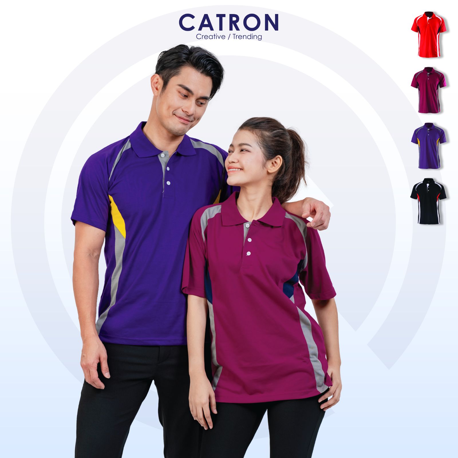 EM 2816 Short Sleeve Collar T-shirt (180gsm)