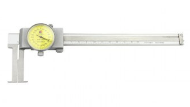 GUANGLU Dial-type flat-head internal groove caliper