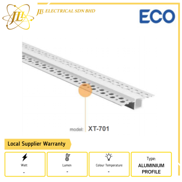 ECO XT-701 TRIMLESS RECESSED SERIES ALUMINIUM PROFILE FOR LED STRIPLIGHT