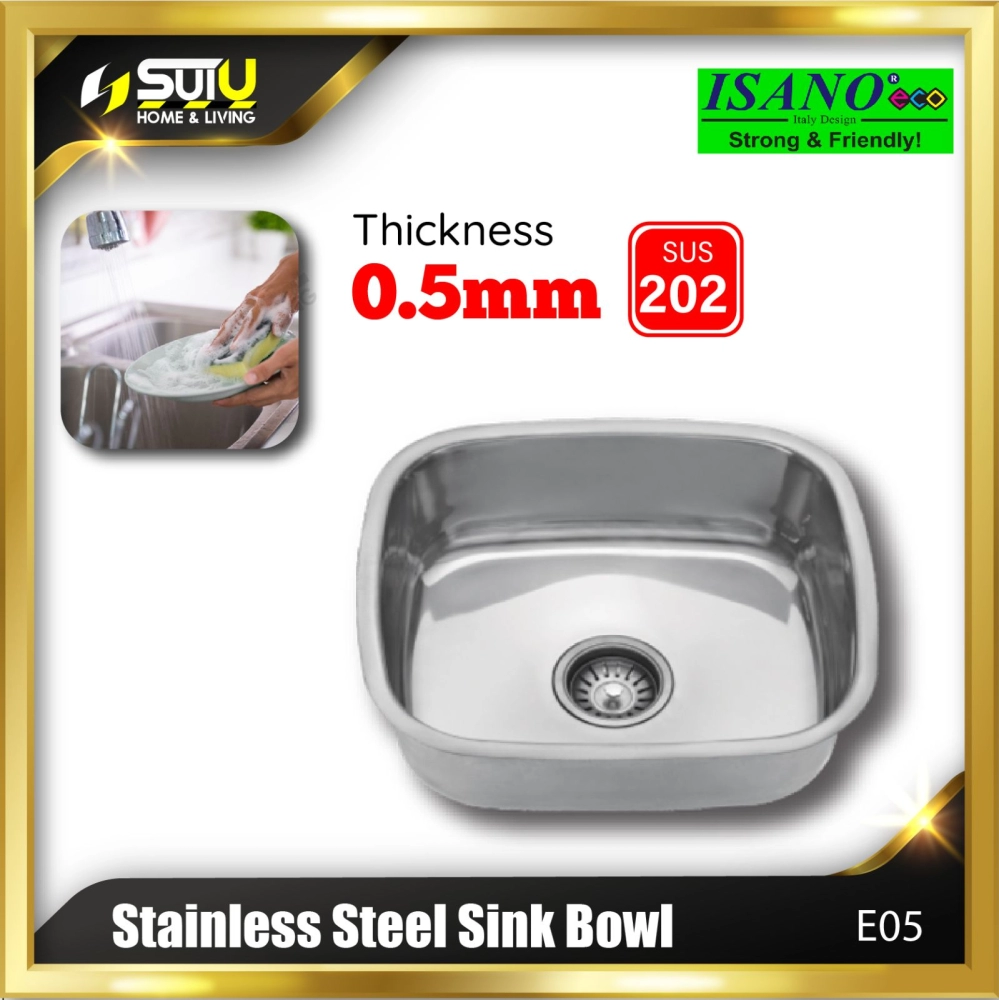 ISANO E05 Stainless Steel Kitchen Sink Bowl
