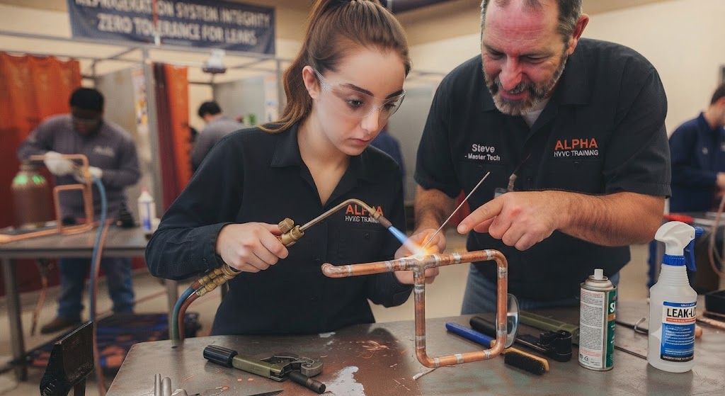 copper tubing brazing leak free method