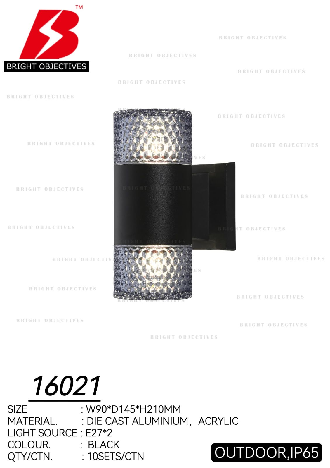 Outdoor Wall Lamp 16021 (using E27 bulb)