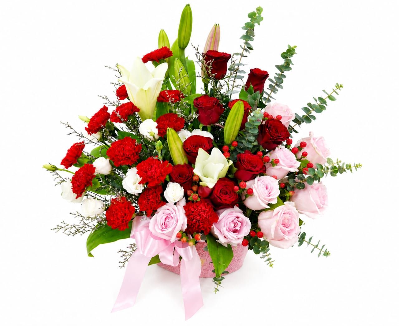 Fresh flowers in Basket