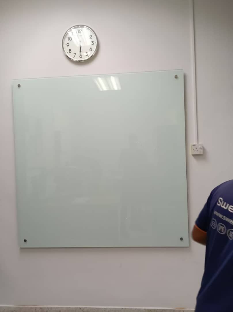 Tempered Glass Writing Board | Frameless Magnetic Glass Whiteboard | Office Meeting Room Glass Marker Board Malaysia Deliver Kulim Hi Tech, Penang Science Park, Batu Kawan, Prai, Bayan baru, Bayan Lepas, Ipoh, Puchong, KL